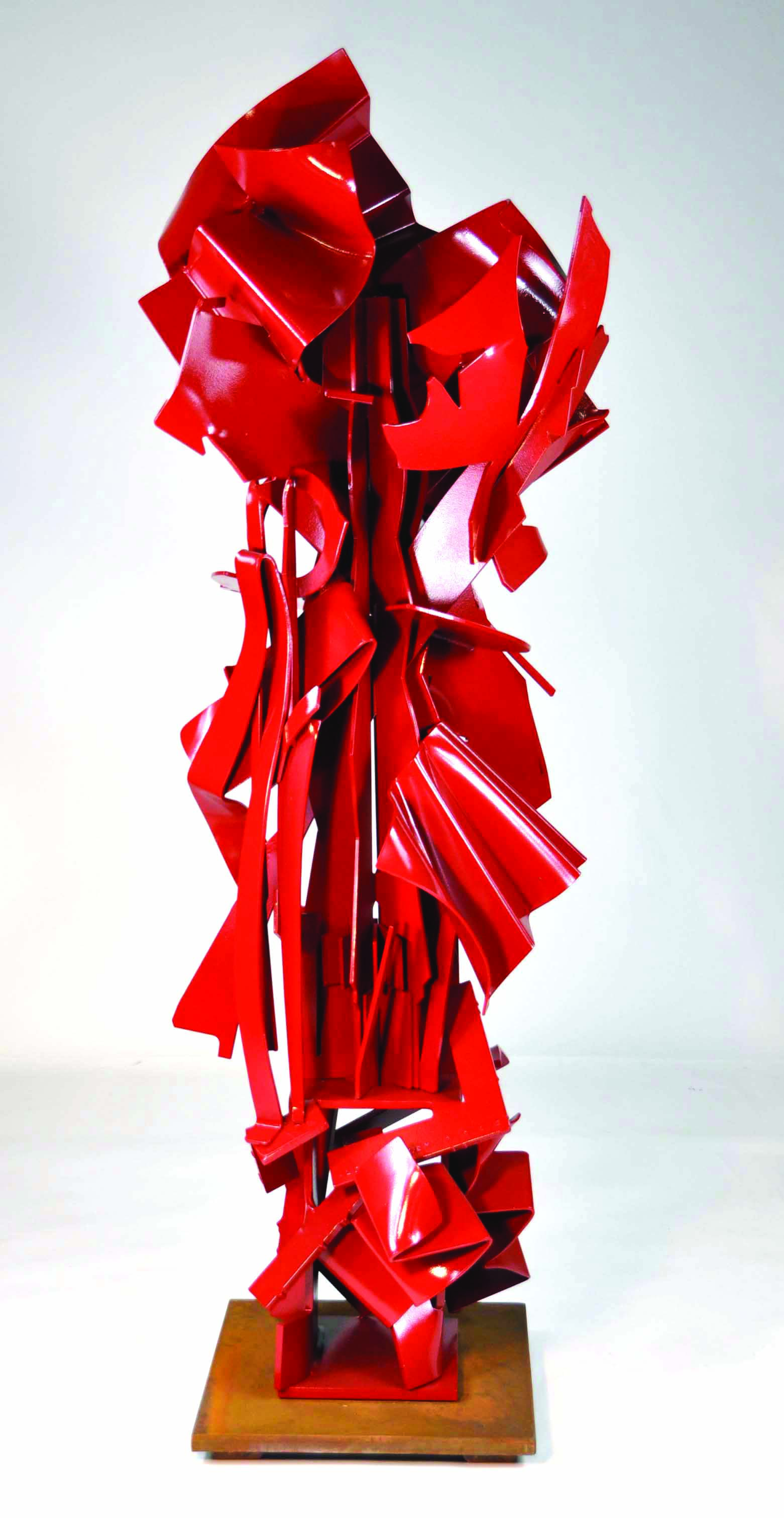 Albert Paley - Harlequin, 2013, weathering steel, monochromed, 80” x 27.5” x 25.5”