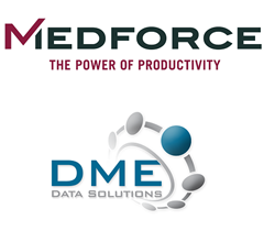 Medforce Technologies logo and DME Data Solutions Logo