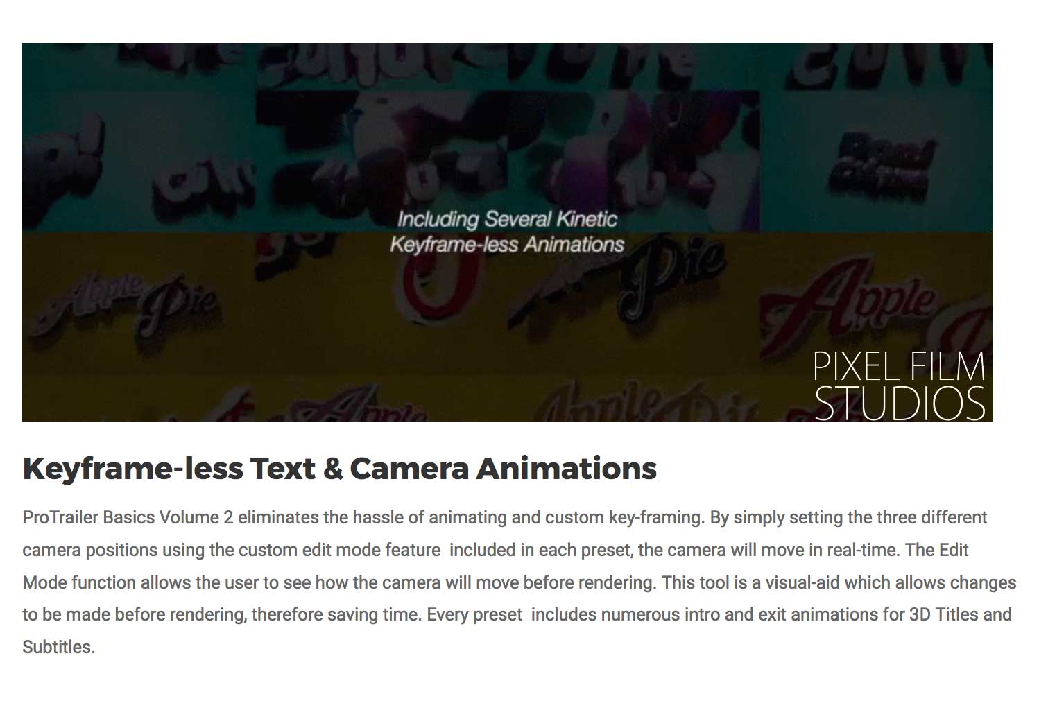 ProTrailer Basics Volume 2 - FCPX Plugins - Pixel Film Studios