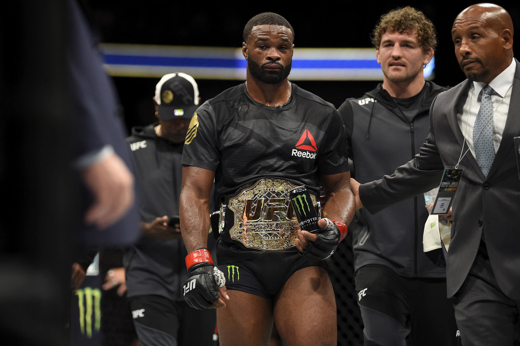 Monster Energy's Tyron 'The Chosen One' Woodley Wins Retains Welterweight Title