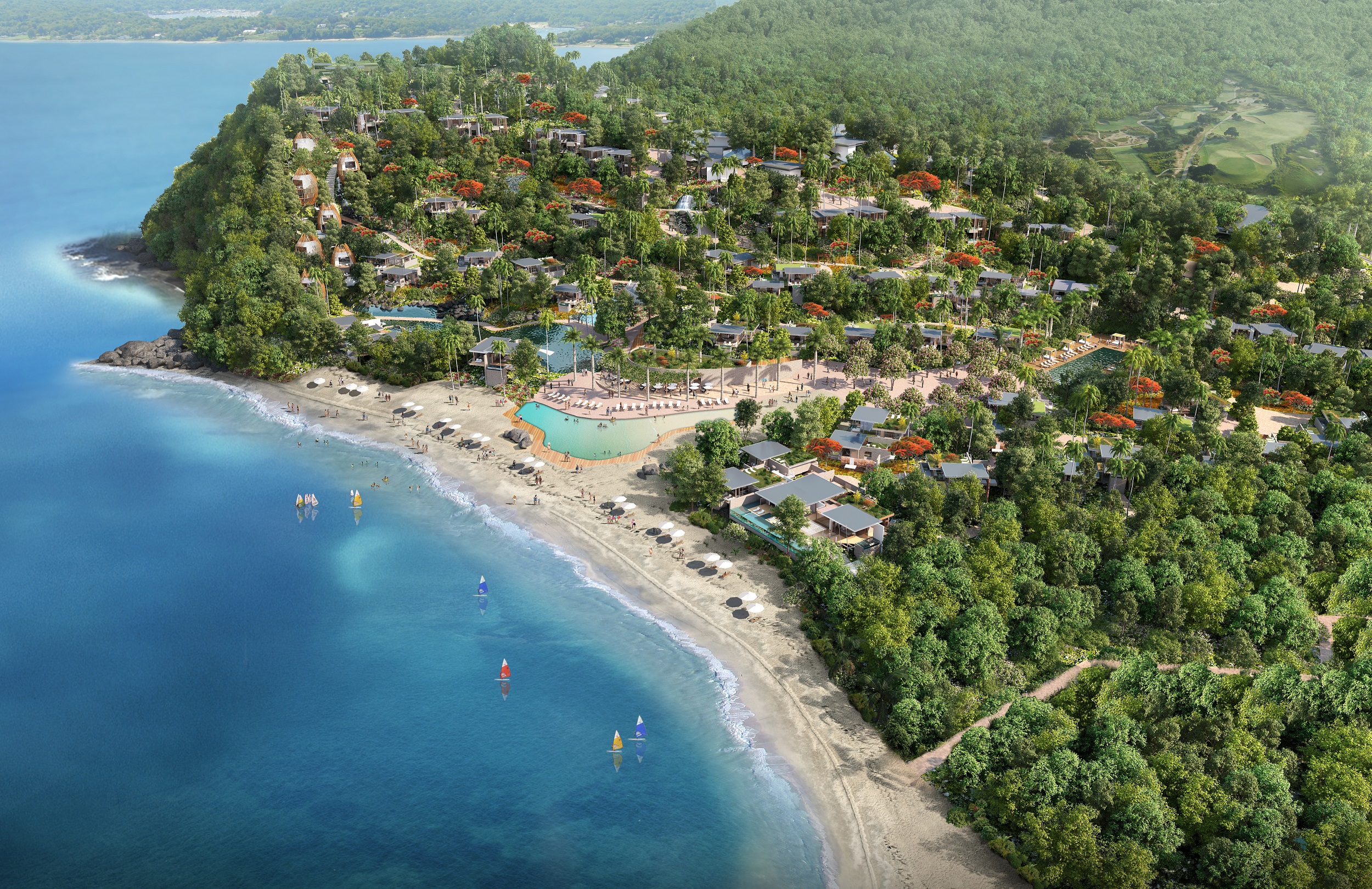 Rosewood Residences Puerto Papagayo View from Beach
