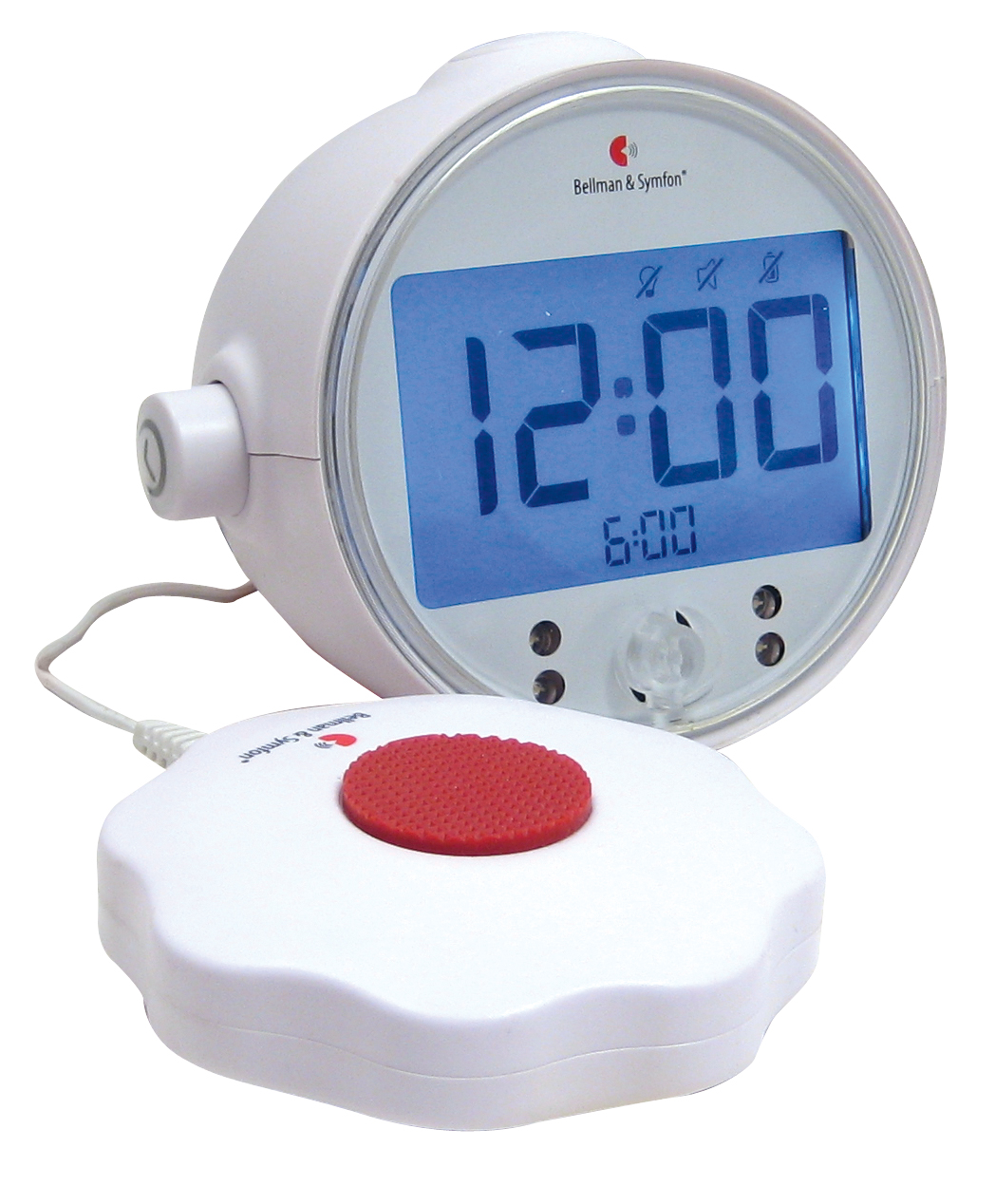 The Classic Vibrating Alarm Clock from Bellman & Symfon wakes with vibration or a loud alarm.