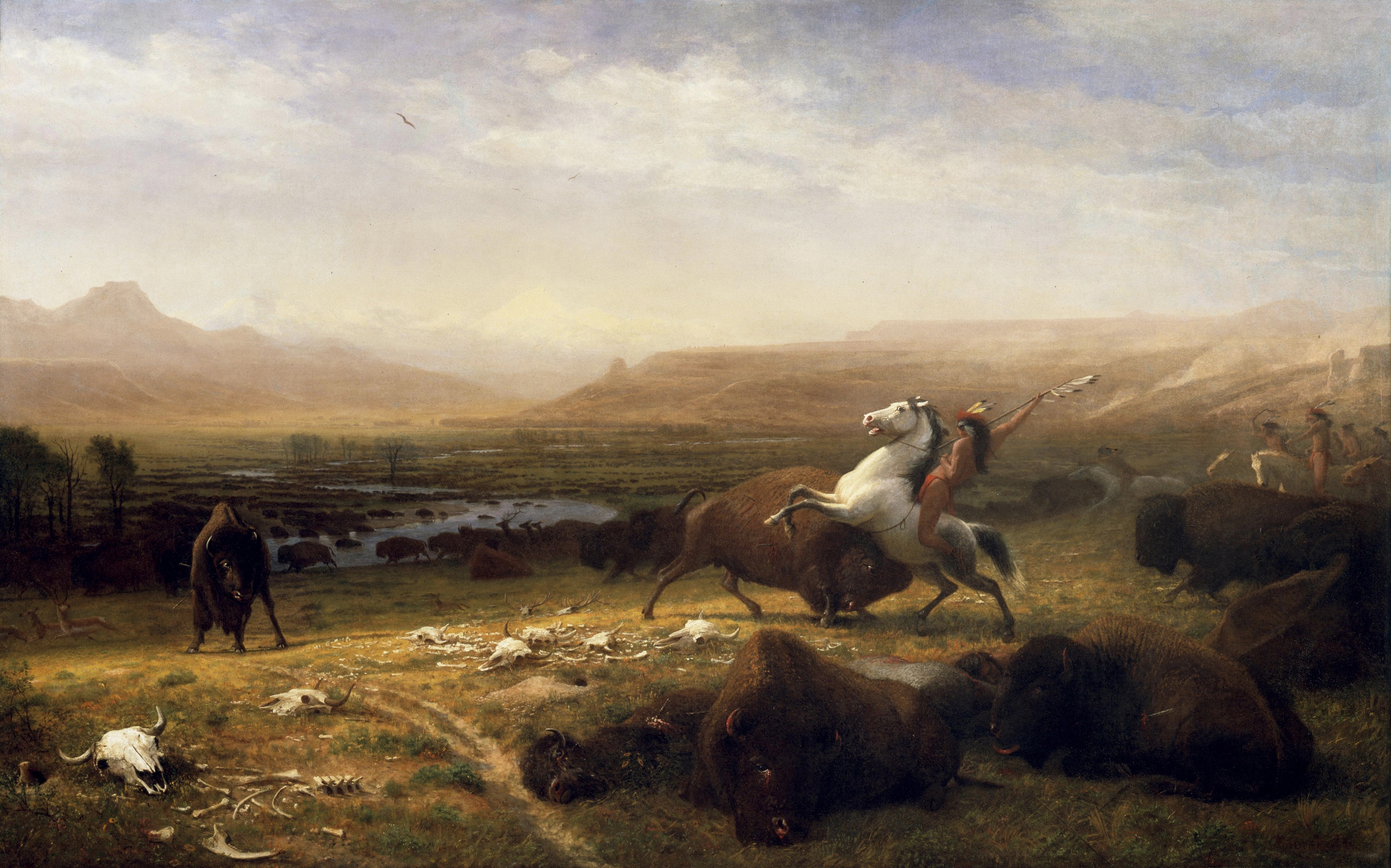 "Last of the Buffalo" by Albert Bierstadt, ca. 1888