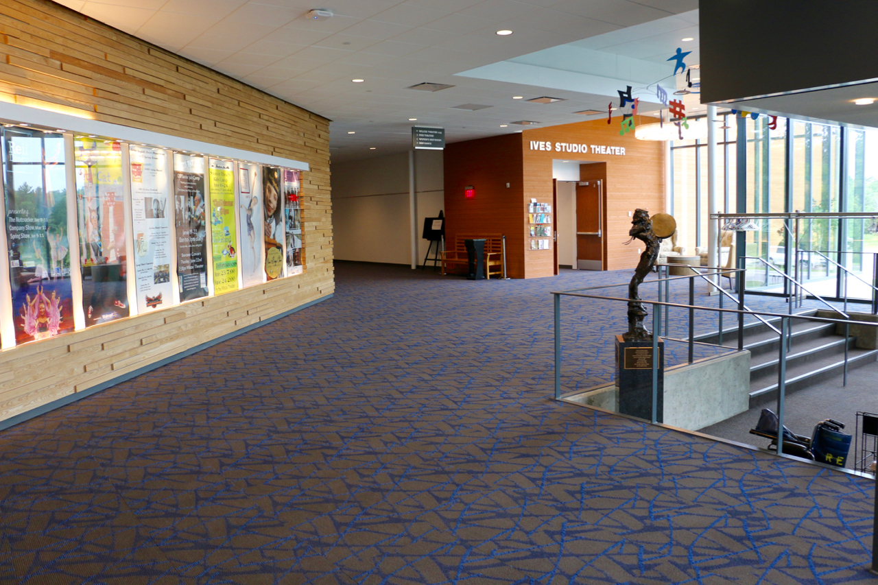 A renovated lobby area puts the Reif Center on par with Minnesota's top performance venues.
