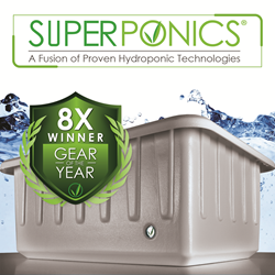 image of superponics by Supercloset with award for best hydroponic system