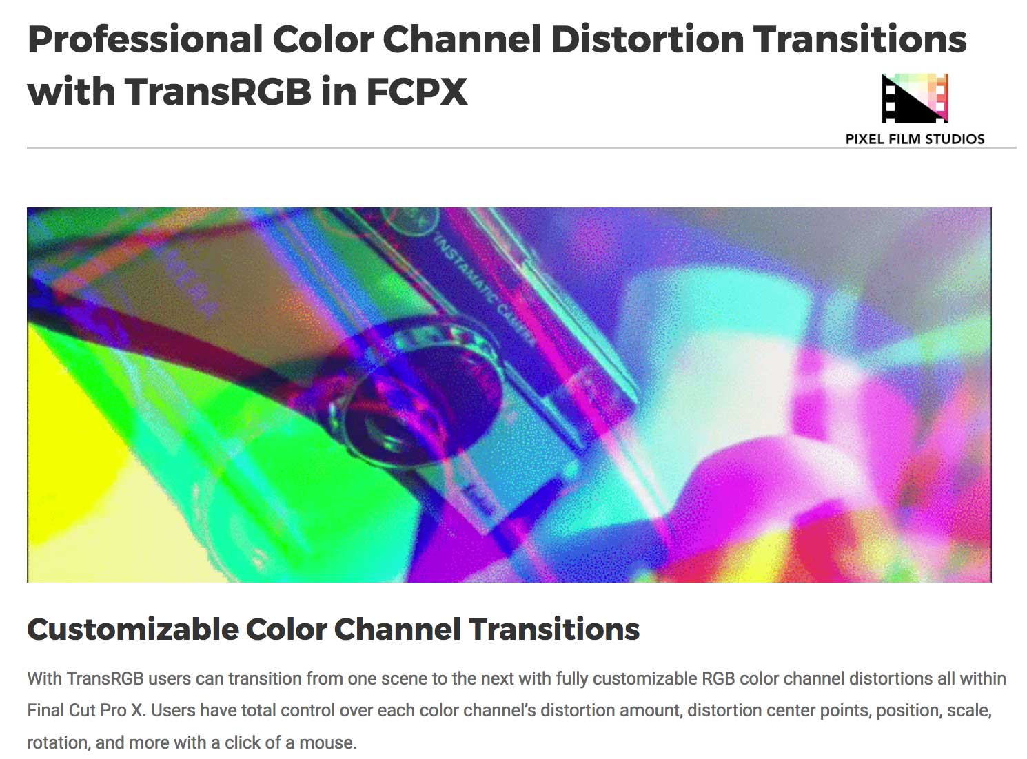 TransRGB - FCPX Transitions - Pixel Film Studios Plugins