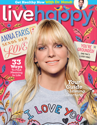 Actress Anna Faris Is Live Happy's October Cover Story Photo