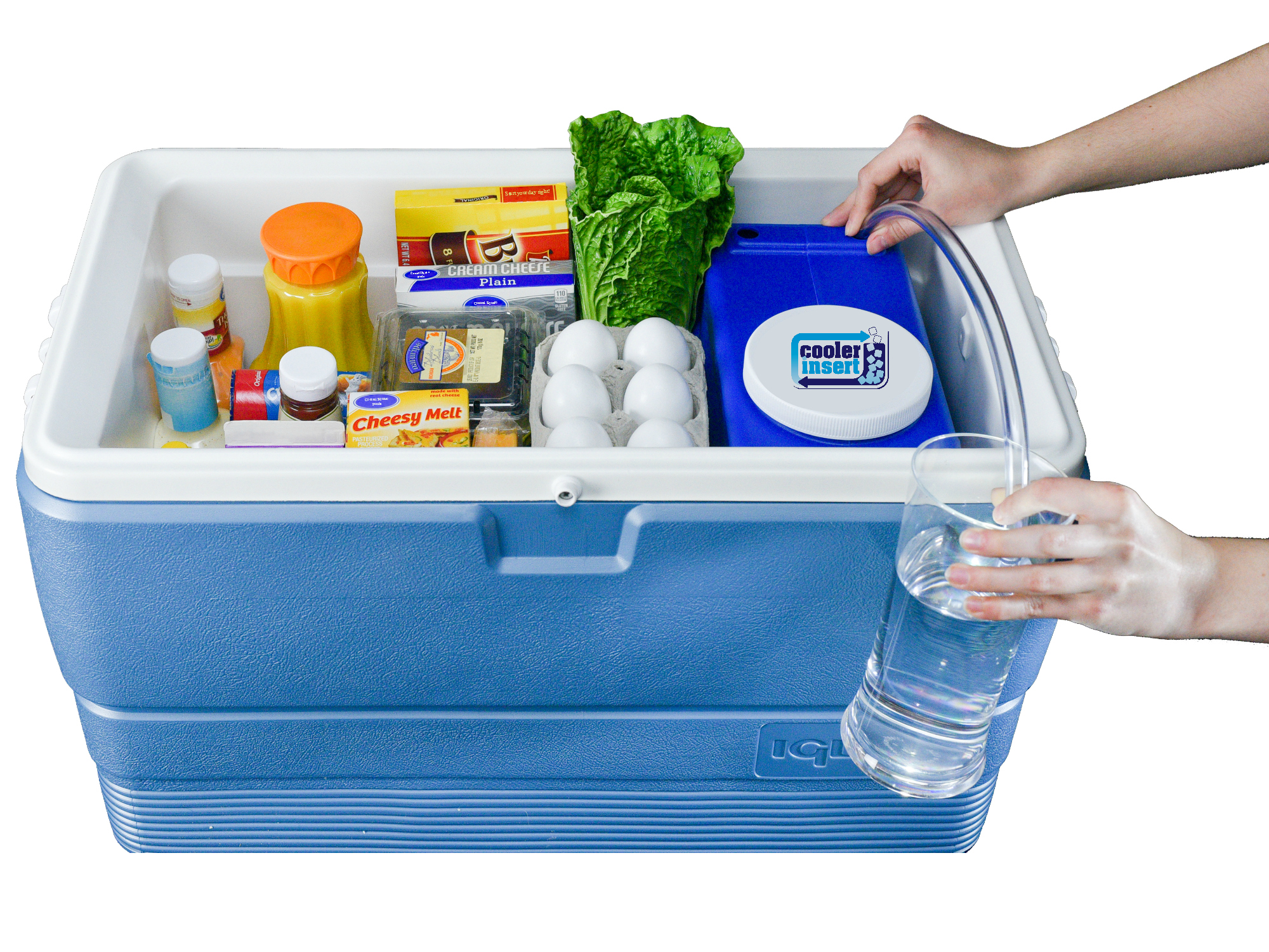 No need to clean or unpack your messy cooler
