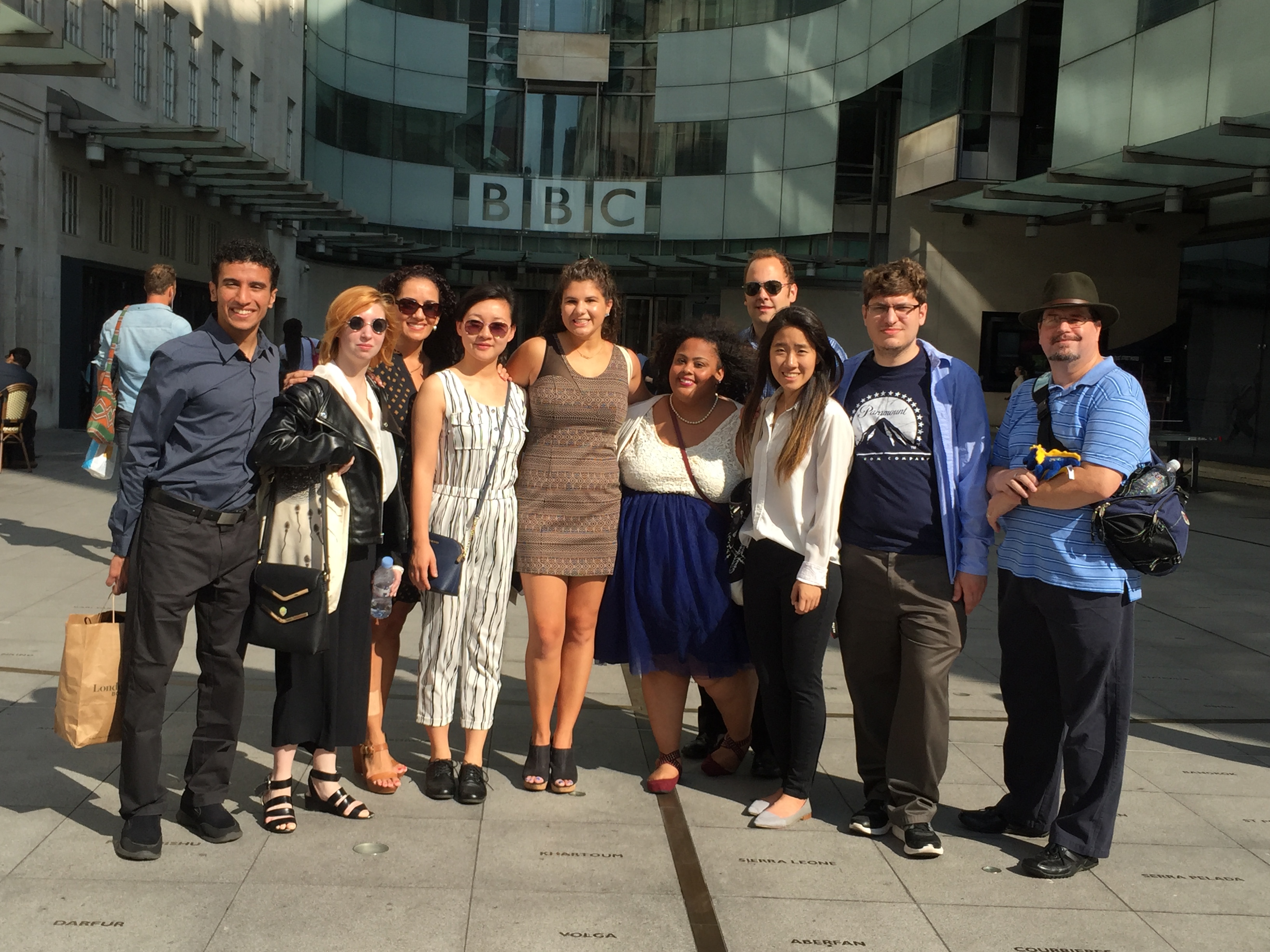 Drexel University TV Management Graduate Students During a 2016 Visit