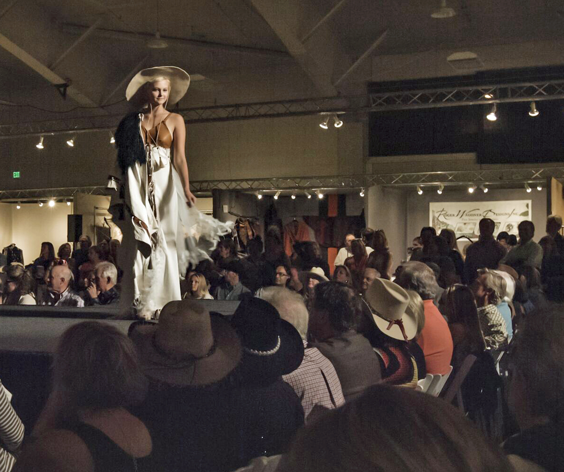 The always popular Opening Preview Party at the Western Design Conference & Sale features a live runway fashion show with cutting-edge Western couture such as Montana Dreamwear.