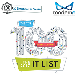 10 Consecutive Years as an It List Top 100 Event Agency
