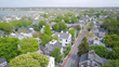 Aerial View of 54 Orange Street Nantucket