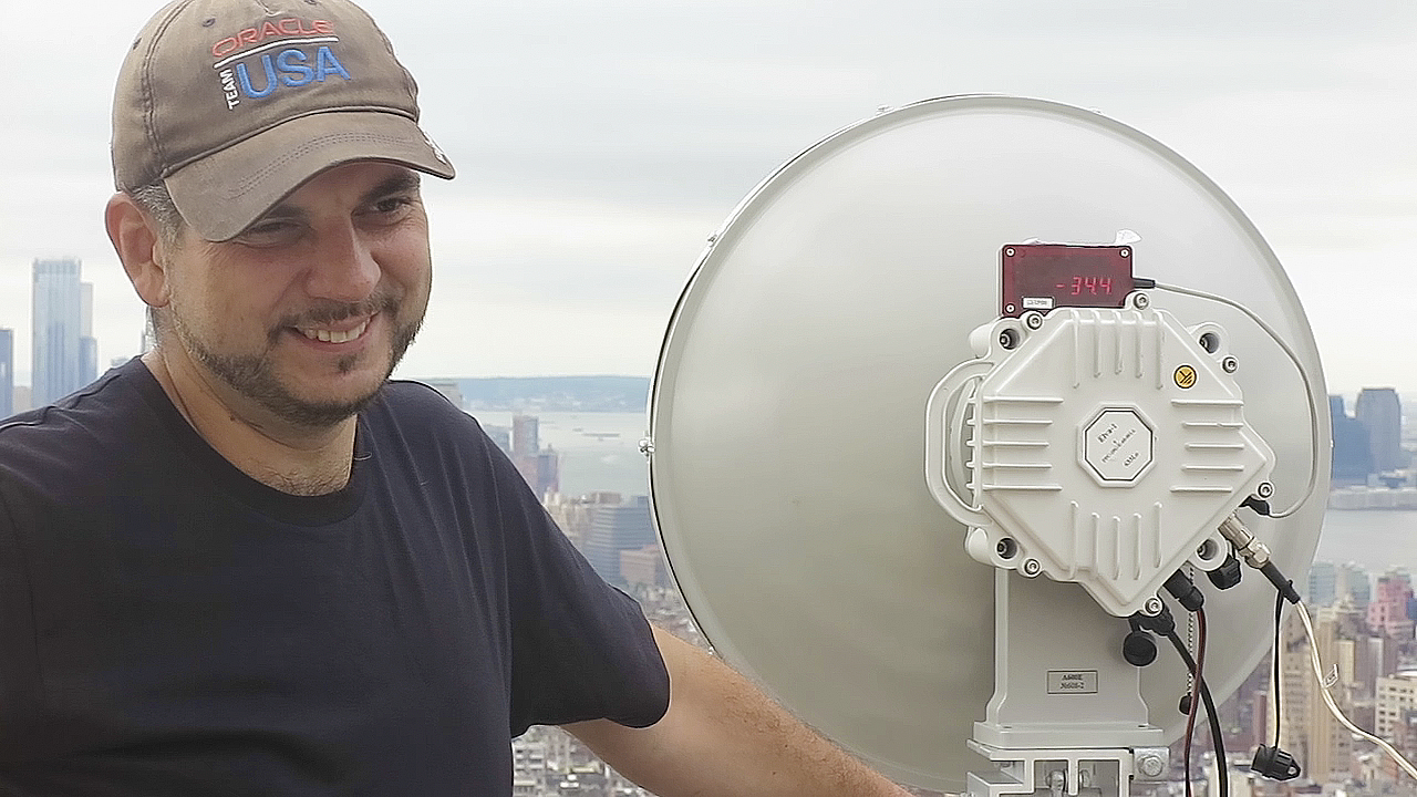 Dmitry Tsiryulnik, CTO of Challenger Broadband with ELVA 10 Gbps radio