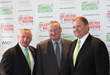 American Association for Cancer Research (AACR) Foundation Executive Director Mitch Stoller (left) stands for a photo with Philadelphia Mayor Jim Kenney (center) and Philadelphia Marathon Executive Di