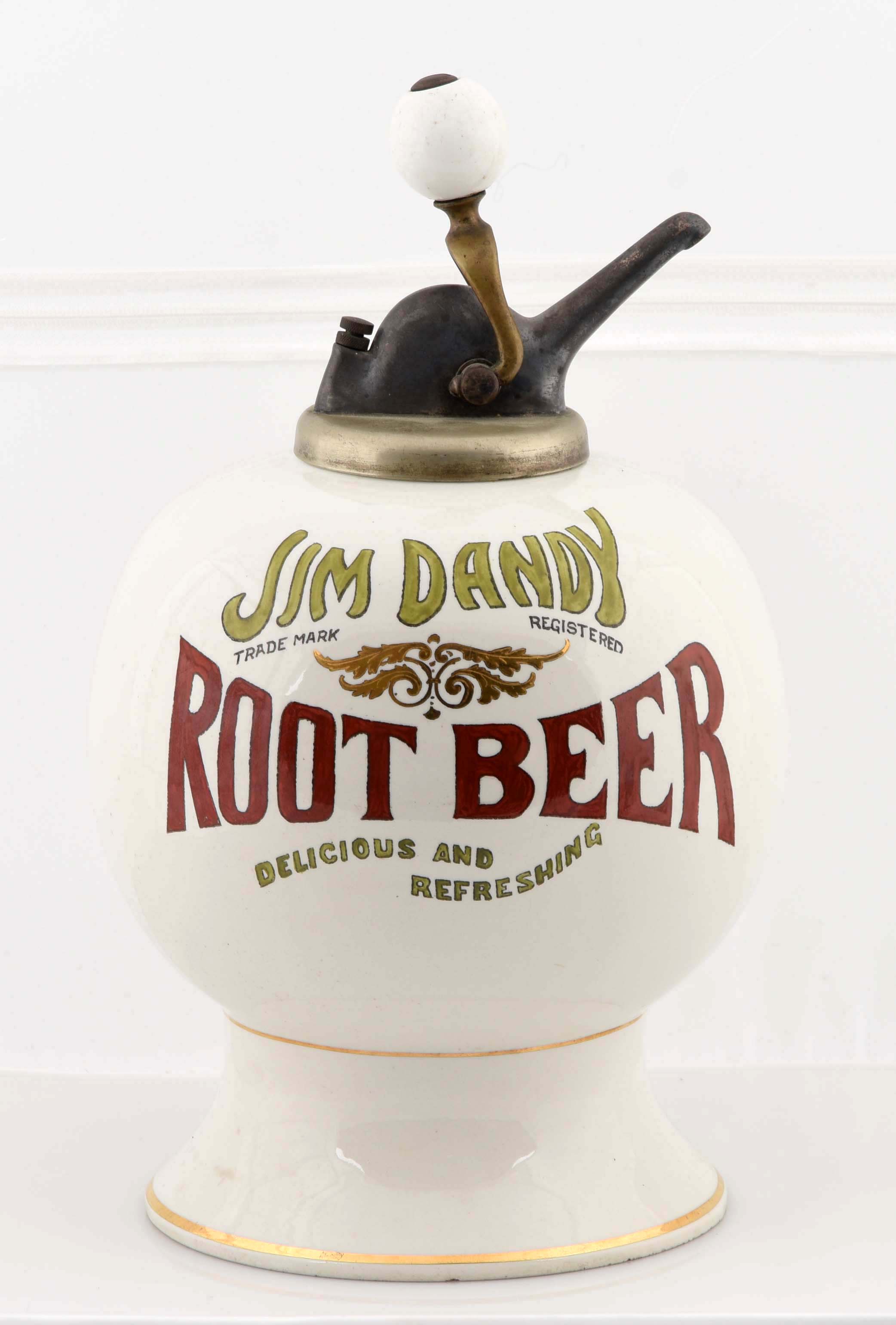 Jim Dandy Root Beer Syrup Dispenser, estimated at $15,000-25,000.