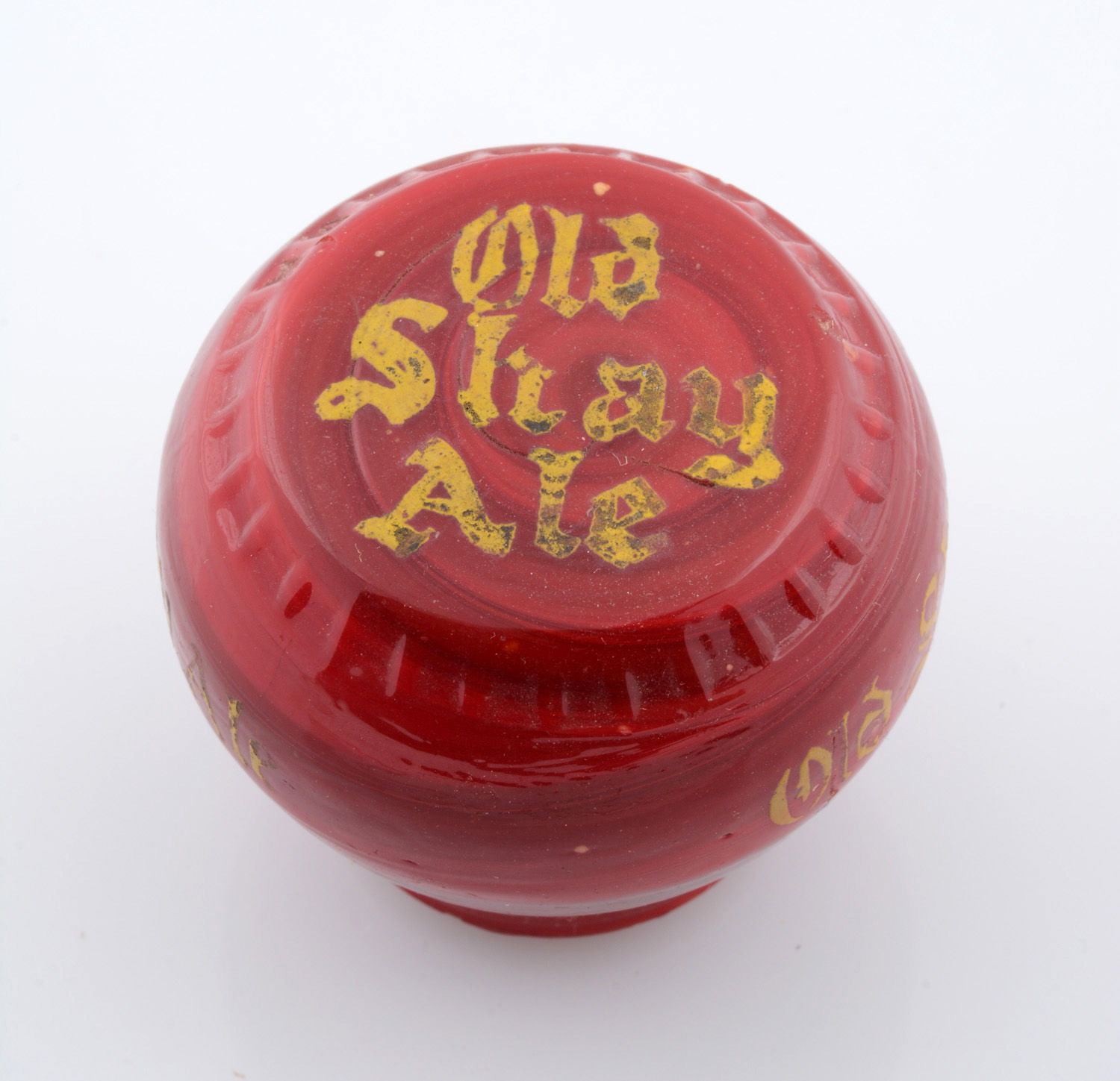 Old Shay Ale Newman Glass Tap Knob, estimated at $400-600.