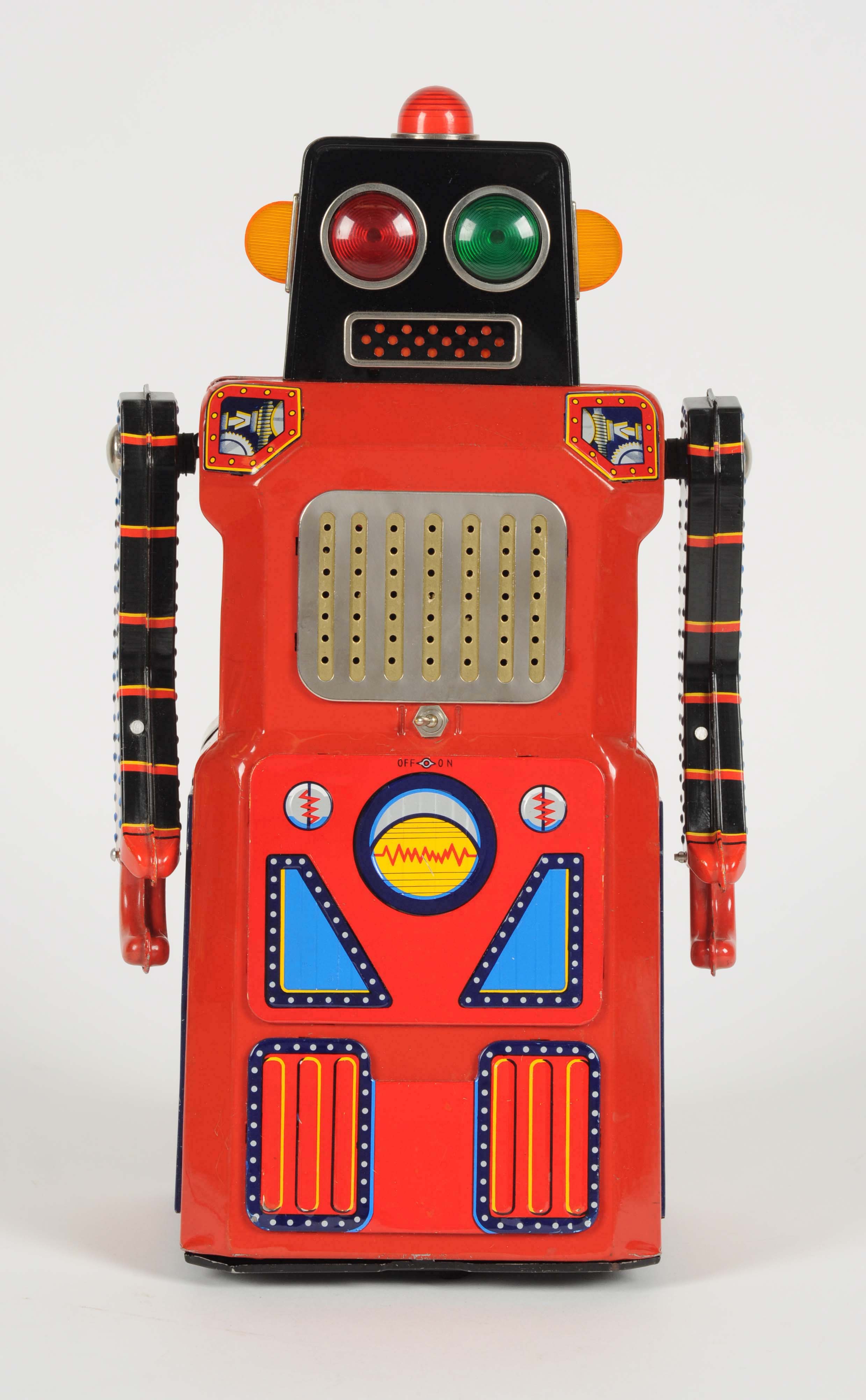 Japanese Tin Litho Gang of Five Sonic Robot, estimated at $1,500-2,500.