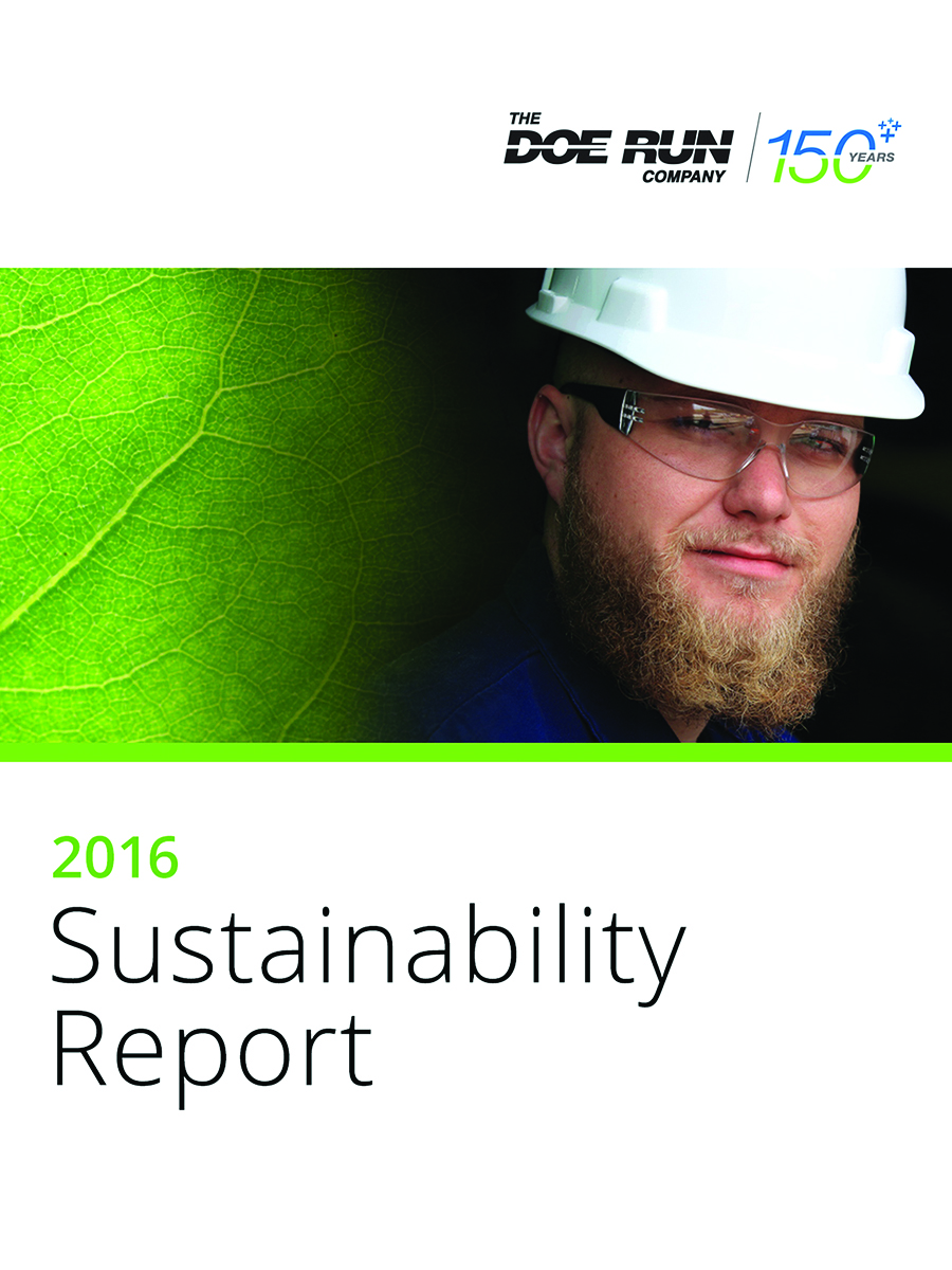 The 2016 Sustainability Report is available at sustainability.doerun.com.