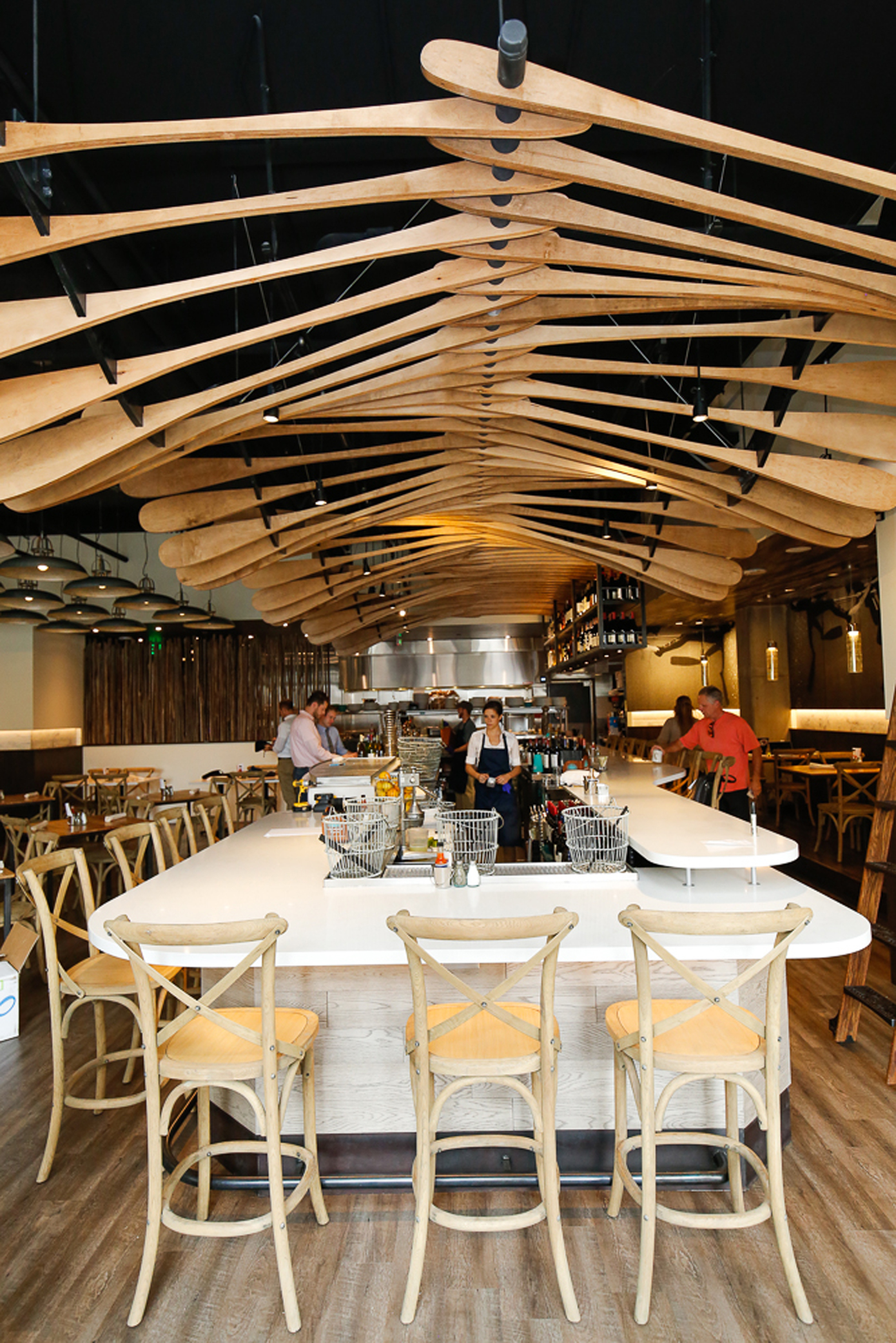 Honored as an “inspiring restaurant interior” by Food52, the Arch11 design of Blue Island Oyster Bar also was named a top 5 “stone-cold stunner” design by EaterDenver (photo courtesy of Arch11).
