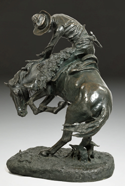 The Rattlesnake, Frederic Remington, copyrighted 1905, cast #19, 1910, private collection