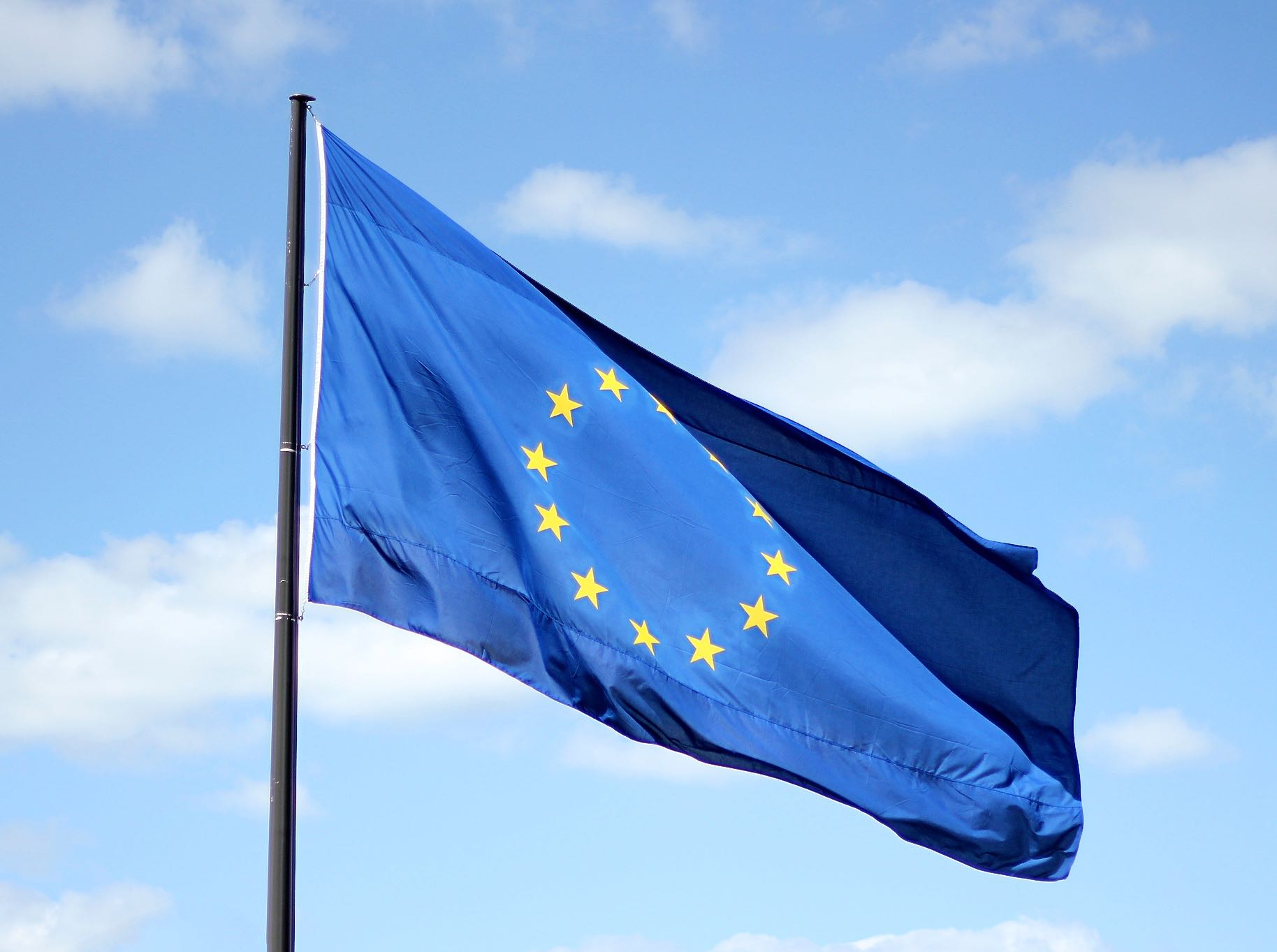 ©Justus Blümeer. The flag of the European Union (EU)