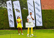 Jalen Rose and Seema Sadekar at The Opening Ceremony of The Jalen Rose Golf Classic