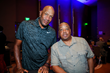 Ron Harper and Spud Webb attend The Jalen Rose Red Carpet & Pairings Party at MGM Grand Detroit
