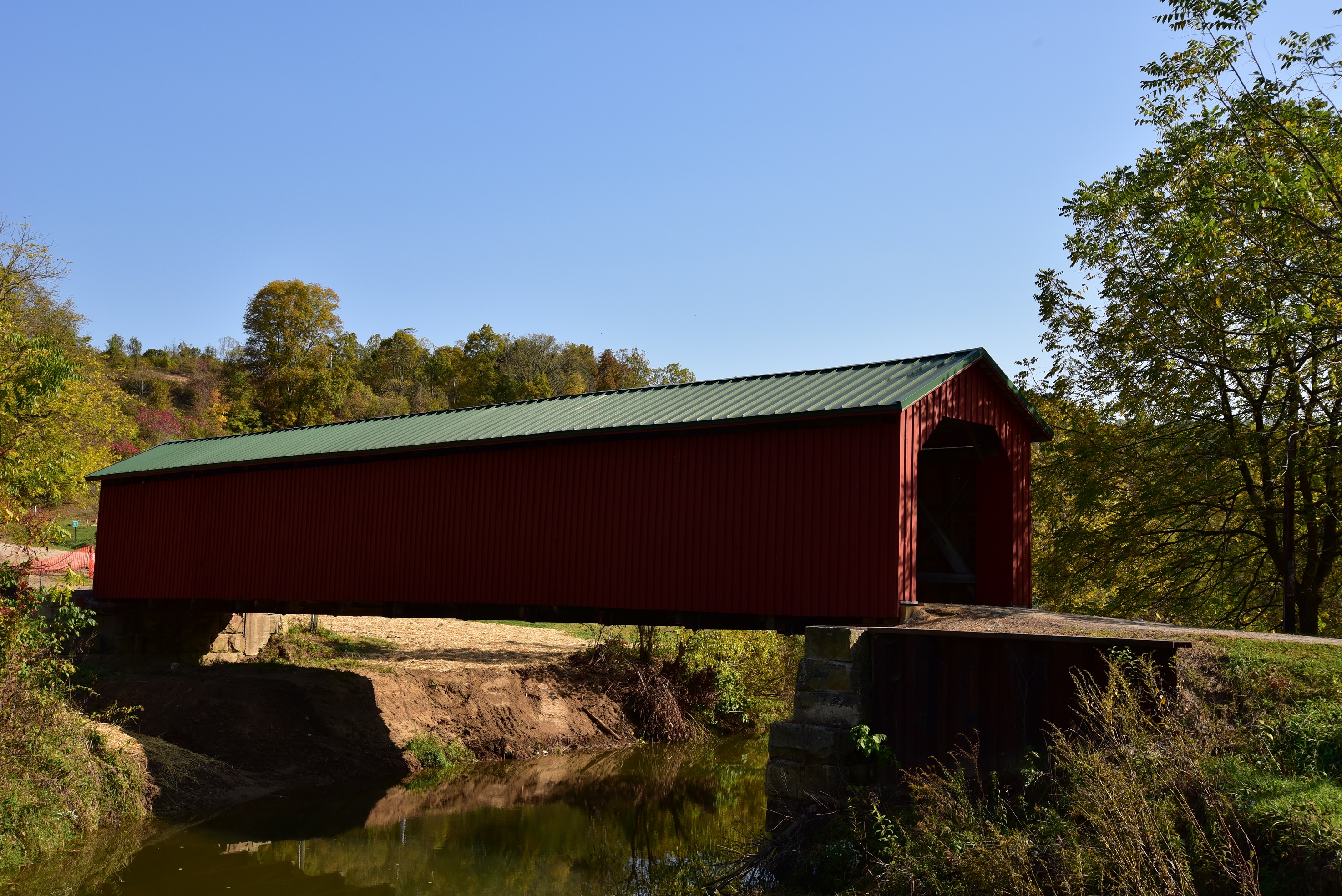 Monroe County, Woolpert and The Righter Co. were honored for their rehabilitation and preservation efforts on the Foraker Covered Bridge.