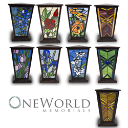 OneWorld Memorials Stained Glass Cremation Urns