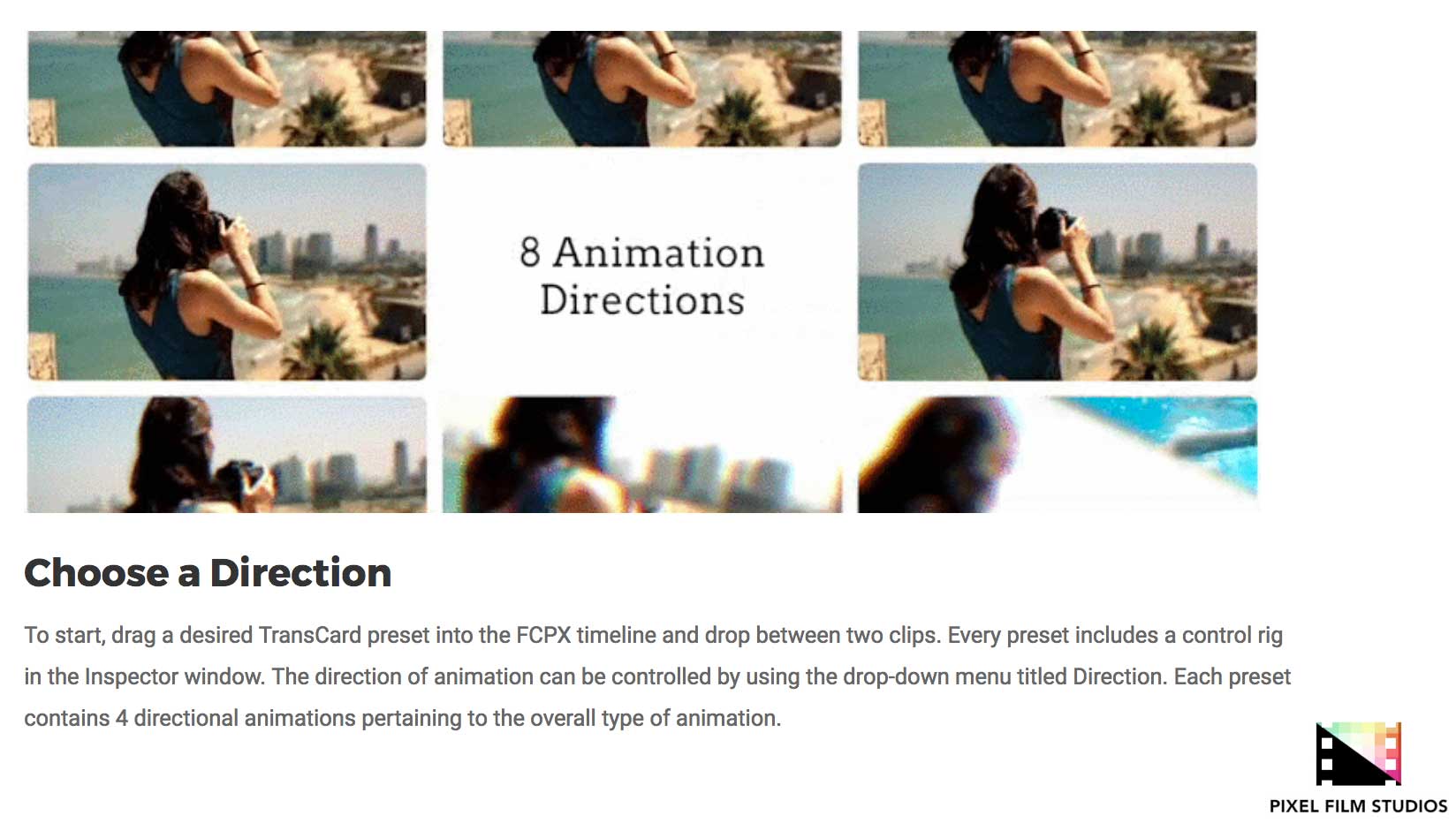 TransCard - Pixel Film Studios Transitions - FCPX Effects