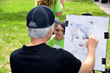 Children enjoyed many activities including caricature art.