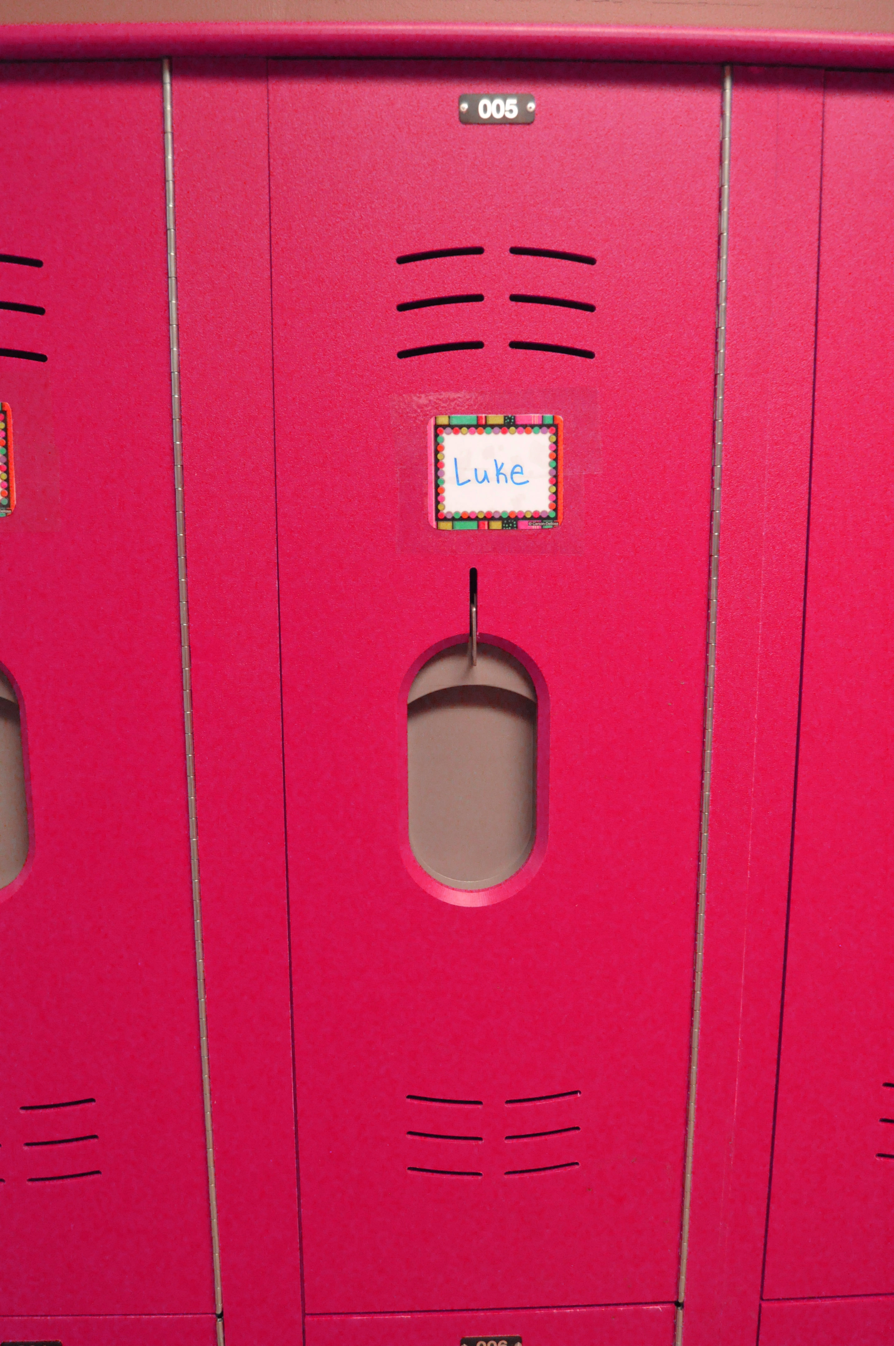 Having high quality lockers teaches responsibility and pride to St. Ann's kindergarten students