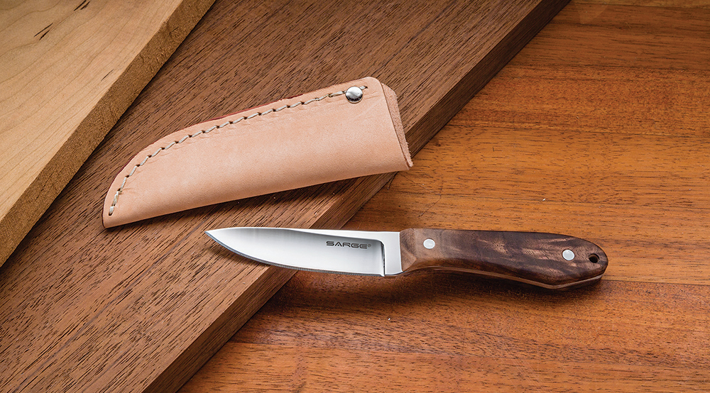 Create your very own custom knife. You’ll choose your wood scales for the handle, then learn how to shape, sand and finish.