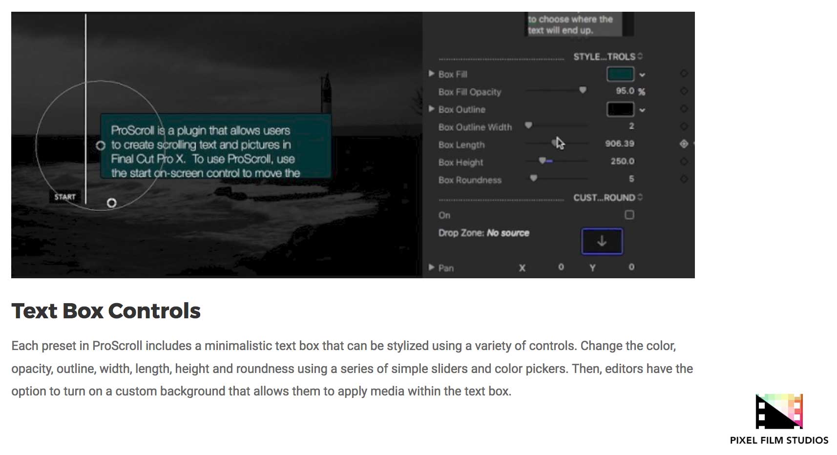 ProScroll - Pixel Film Studios Plugins - FCPX Effects
