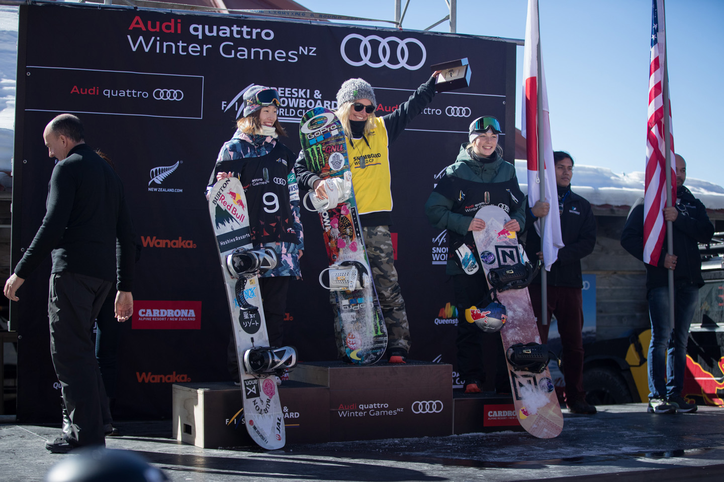 Monster Energy's Jamie Anderson Wins Season's First Snowboard Slopestyle World Cup at the Winter Games in New Zealand