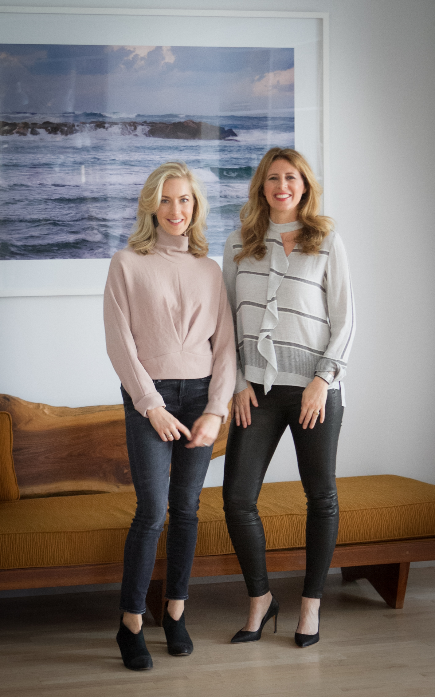 Alexia Blue and Melissa Gelula, co-founders of Well+Good, present survey findings on how millennials are transforming the wellness travel market
