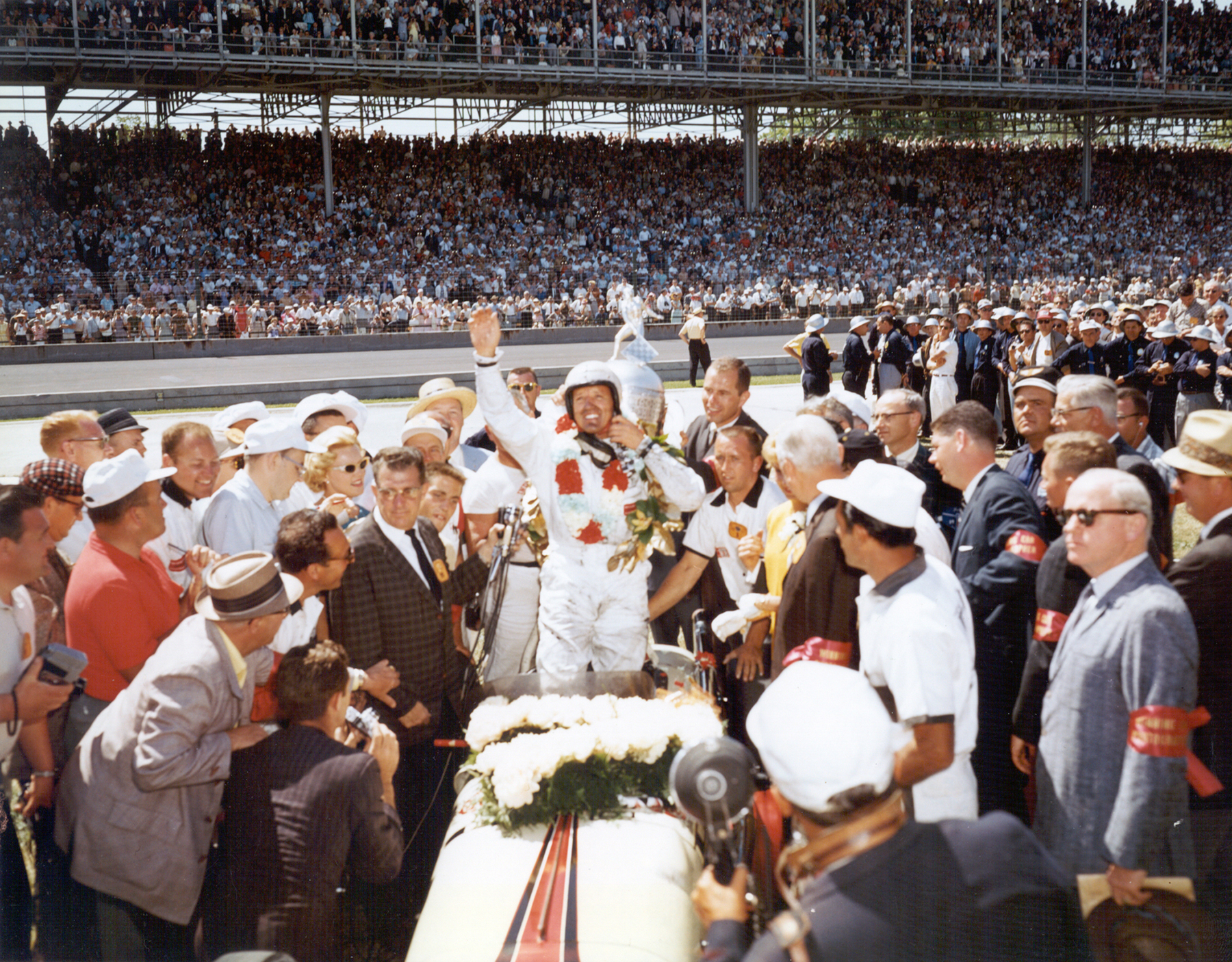 Racing Legend A.J. Foyt is the first of only three drivers to win the Indy 500 four times. He is also the only person to have won the Indy 500, Daytona 500, 24 Hours of Daytona & 24 Hours of LeMans.