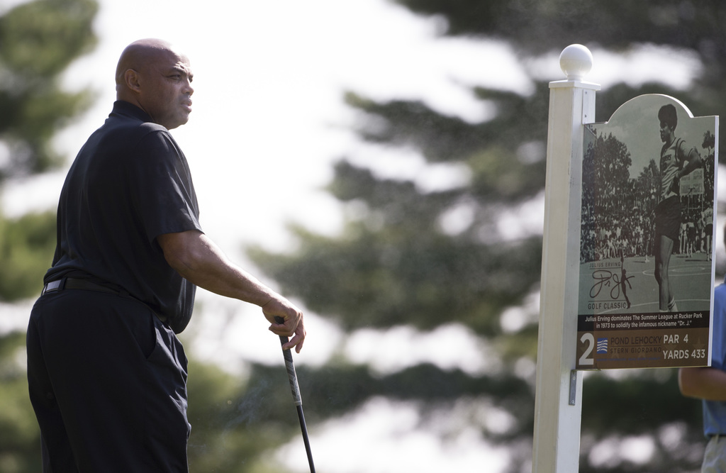NBA and Sixers Legend completes his swing at The ACE Club at The 2017 Julius Erving Golf Classic