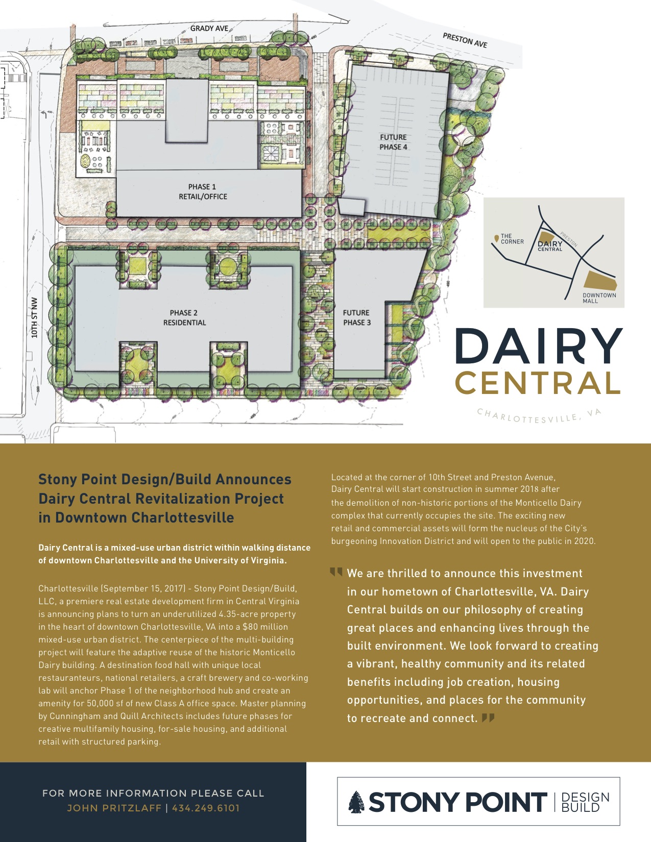 Dairy Central Revitalization Project in Downtown Charlottesville