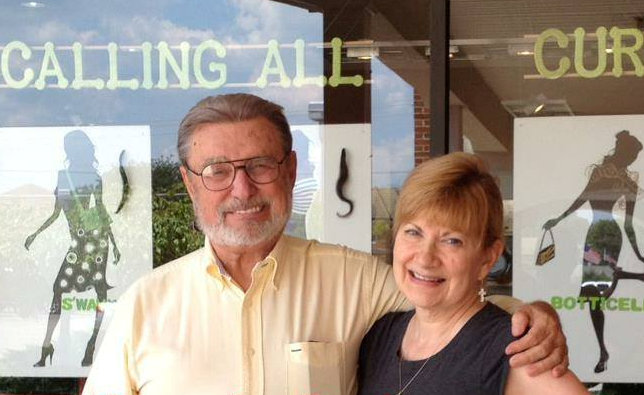Kenneth Callopy and wife, Jill Wiltberger in front of Perfections Salon, Montgomery.