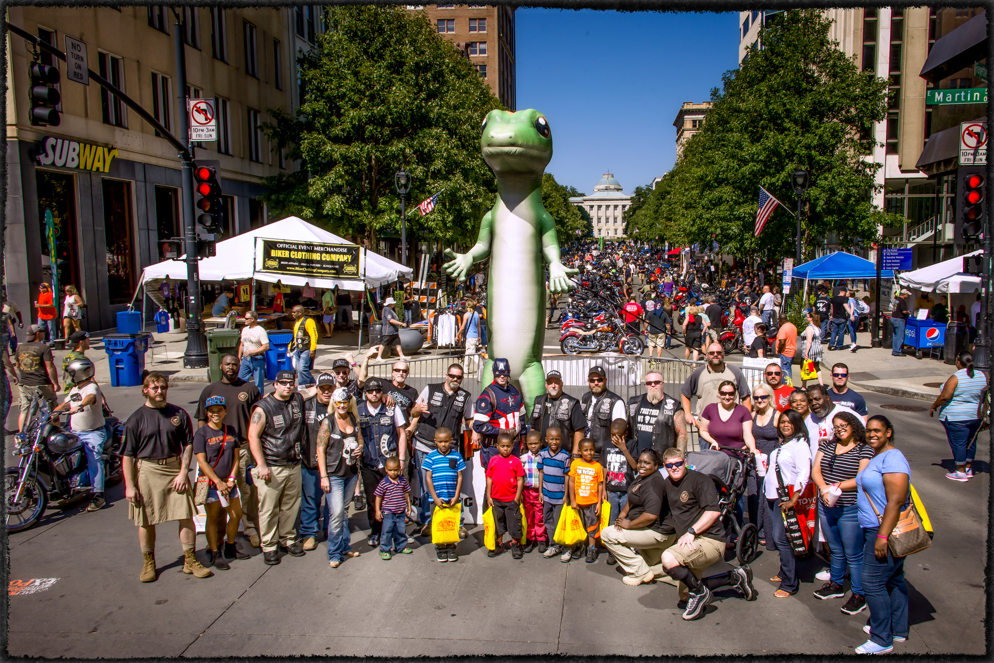 Ray Price Capital City Bikefest, presented by GEICO Motorcycle, and held in downtown Raleigh, N.C.