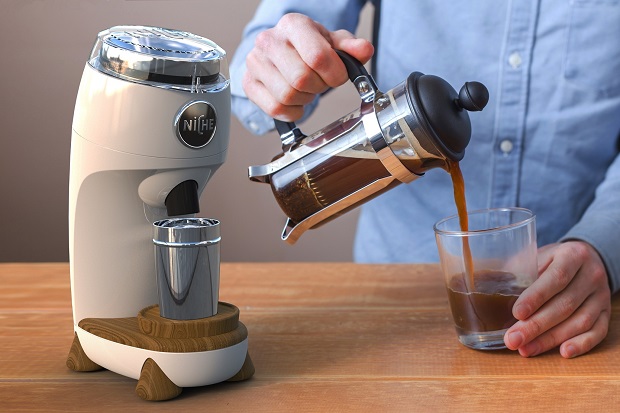 The Niche Zero grinds for a full range of coffee types, including French press