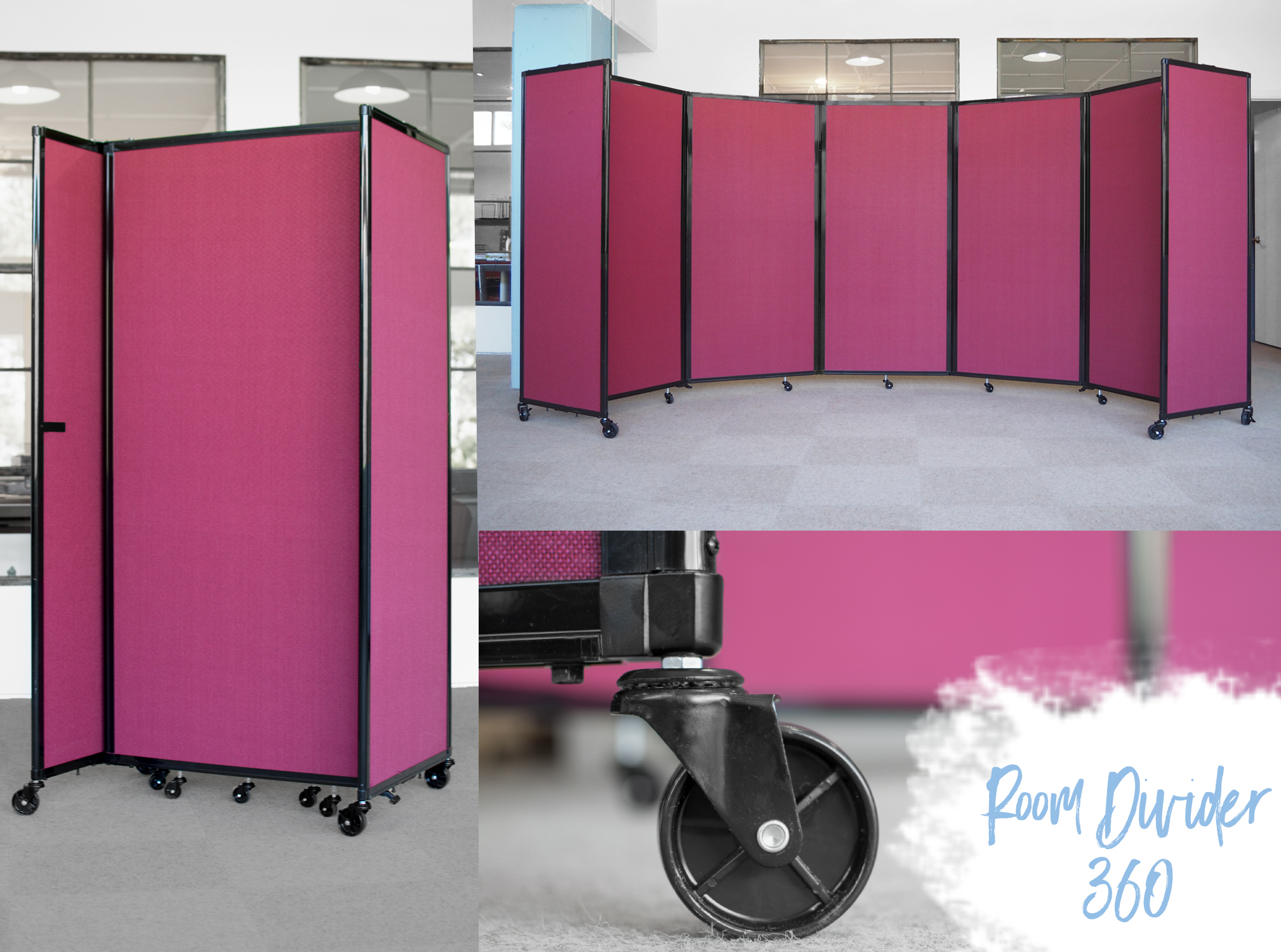 Versare's Room Divider 360 allows a variety of configurations