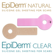 Epi-Derm Clear and Natural Premium Silicone Gel Sheeting for Scars
