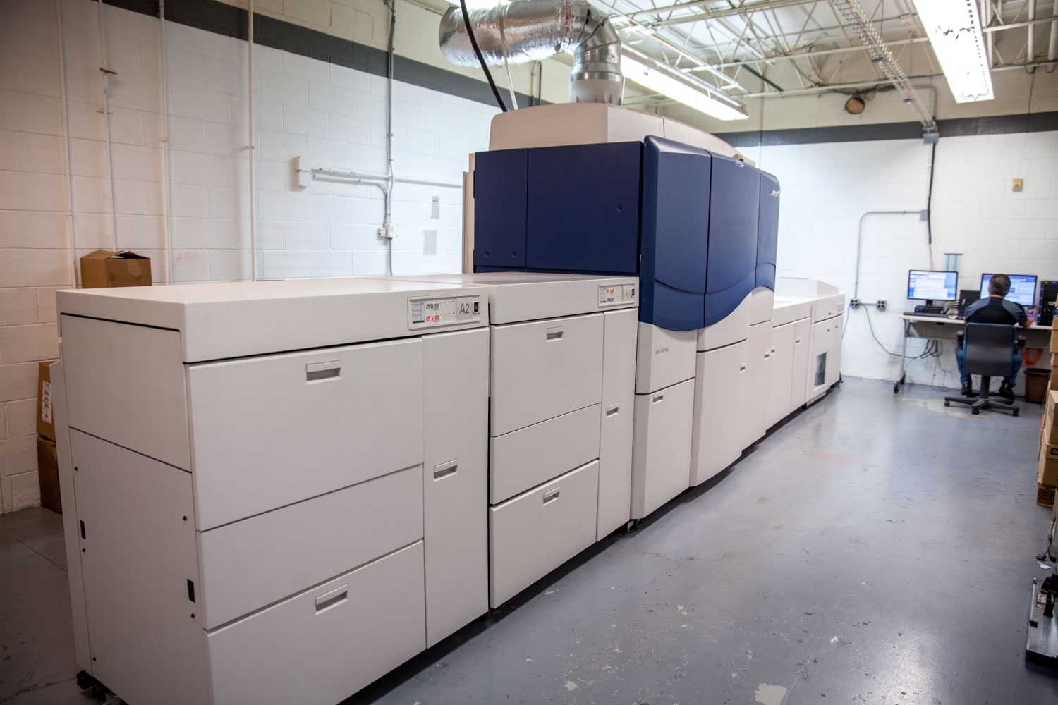 MidAmerican's digital printing press, the Xerox iGen150 provides higher throughput and greater color accuracy than previous generation.