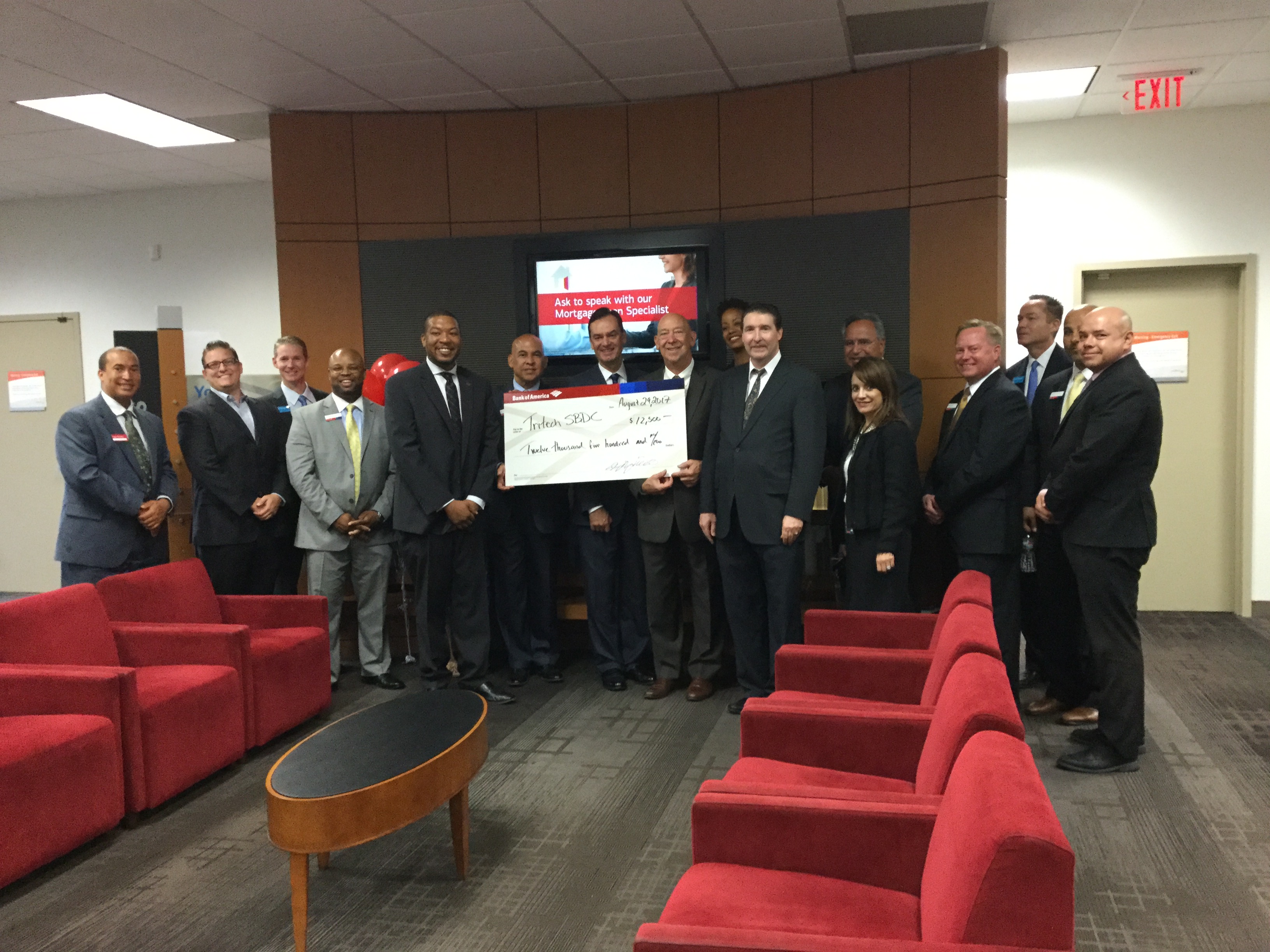 TriTech SBDC Receives Grant Award from Bank of America