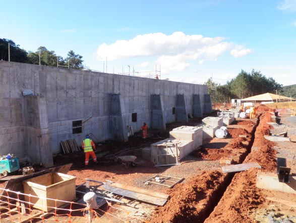 Makin’ paper (soon): Over 2,000 m3 (2,620 cubic yards) of concrete were treated with PENETRON ADMIX to secure the concrete structure from the hydrostatic pressure evident at the construction site.