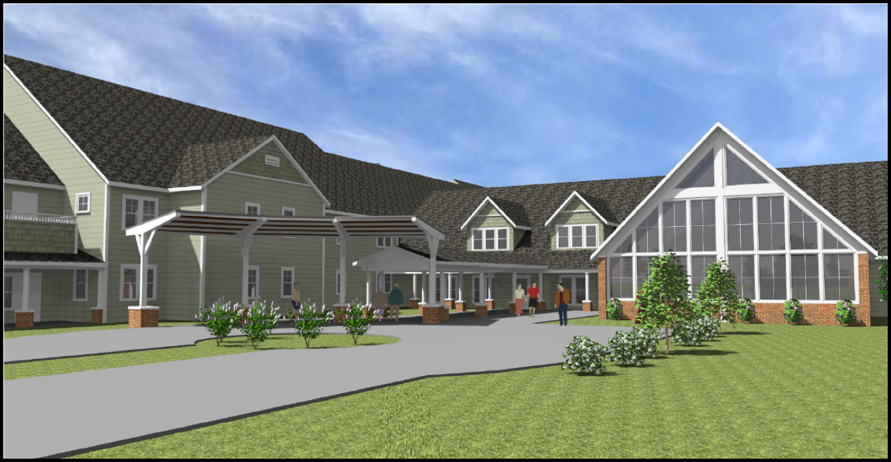 Early rendering of the Village of St. Edward's new senior living facility in Wadsworth, OH.