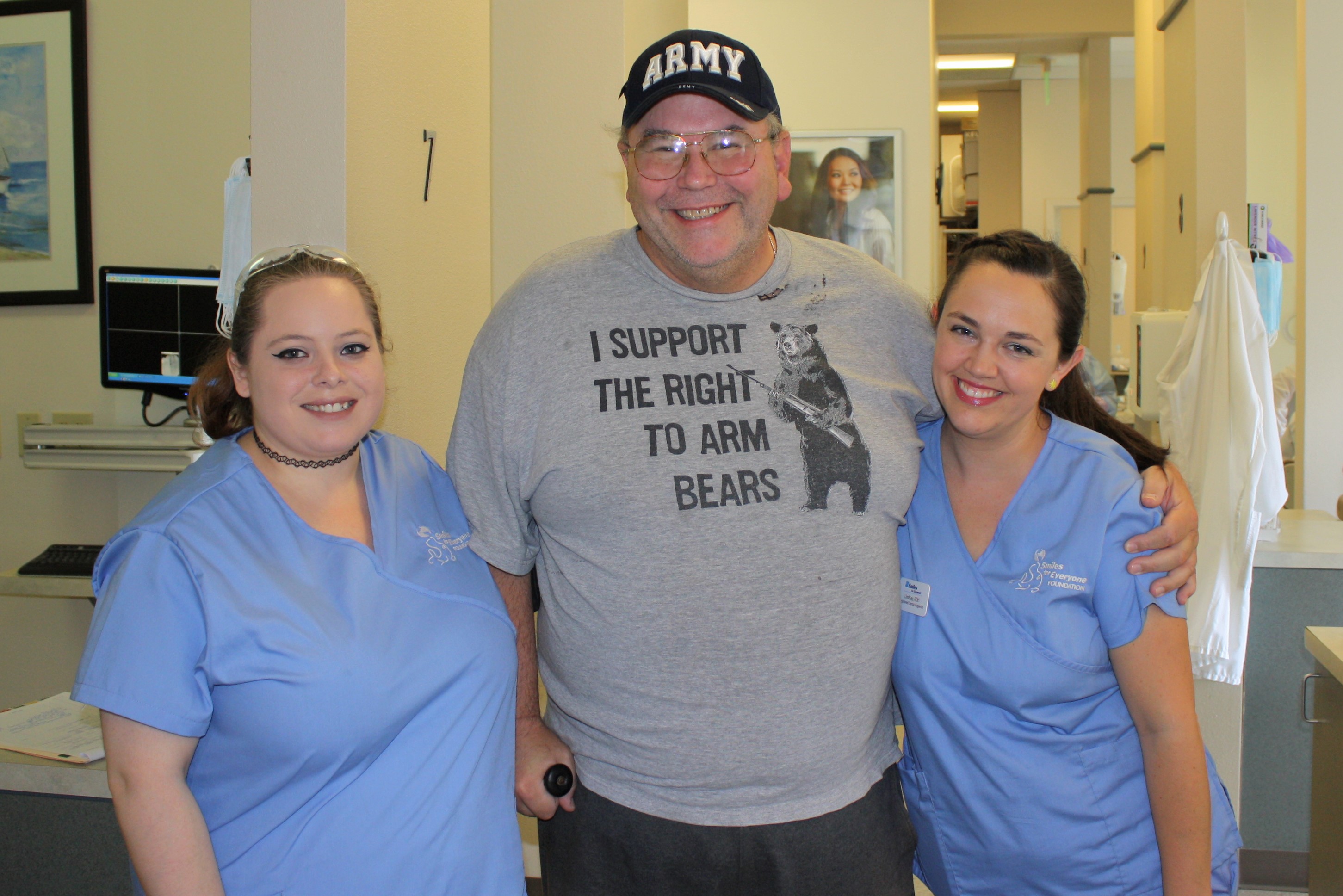 Bright Now Dental volunteers with Veterans