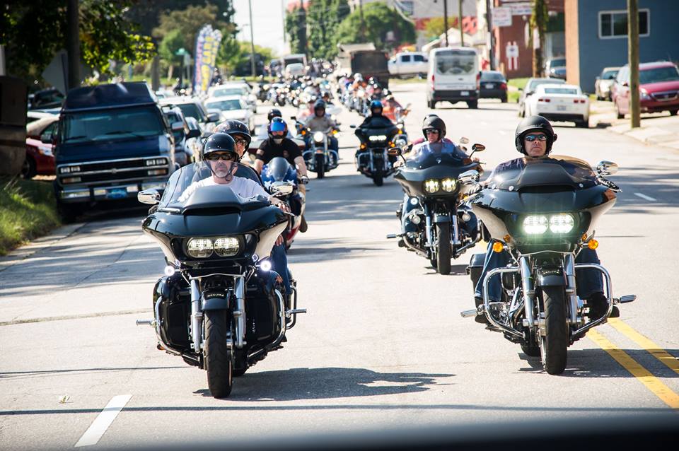 Motorcyclists participated in the Patriot Ride in Raleigh, N.C., a charity event at Ray Price Capital City Bikefest.